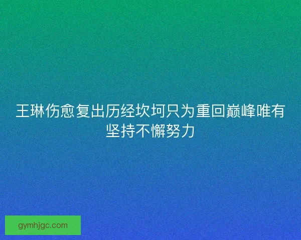 王琳伤愈复出历经坎坷只为重回巅峰唯有坚持不懈努力